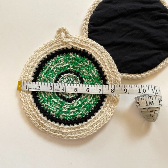 Crochet Pot Holders, Handmade Kitchen Decor, Trivet, Crochet Gifts for Mom - Picture 2 of 8